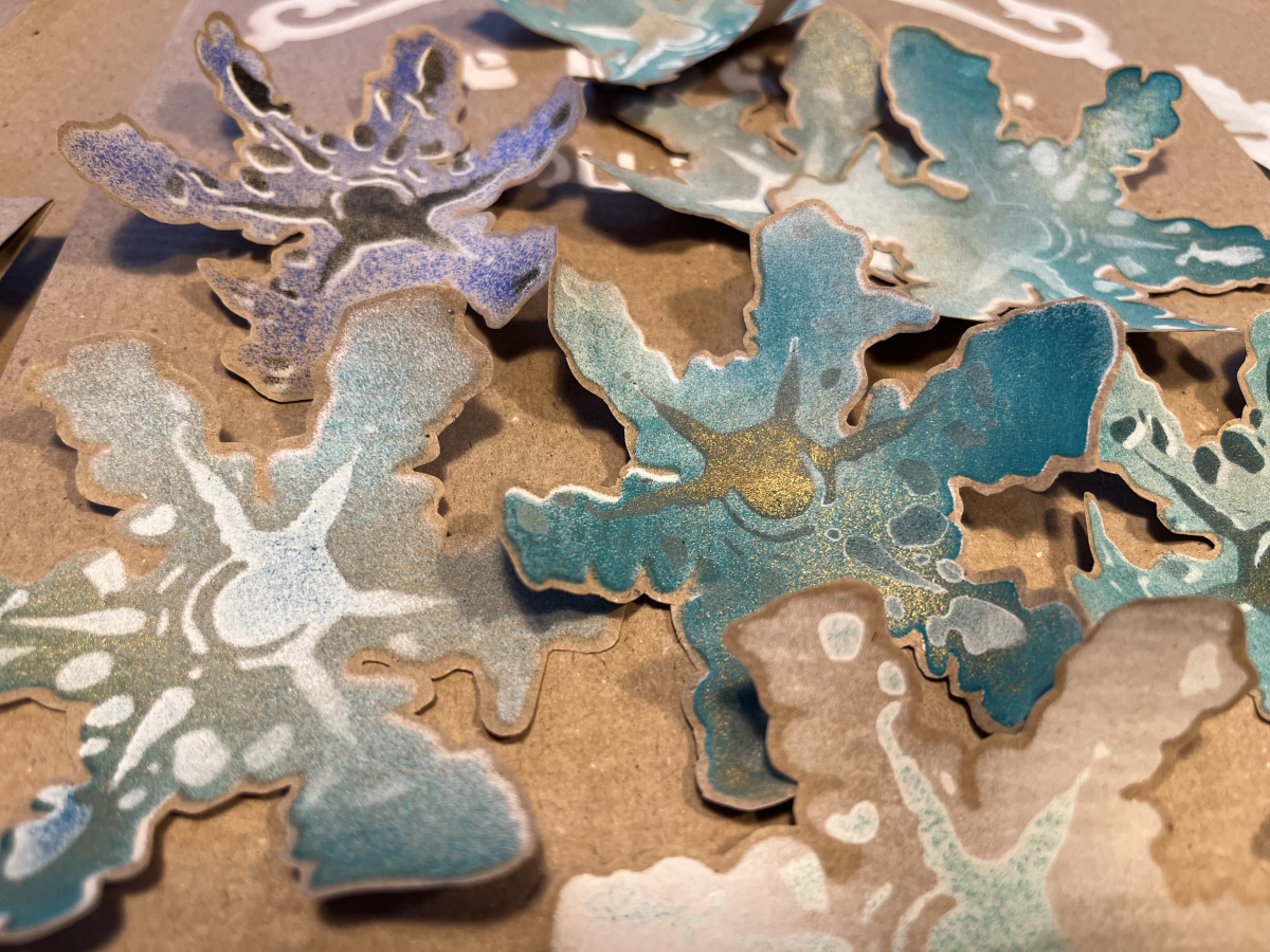 POCHOIR DU MOIS DE JANVIER / SChablone des Monats Januar